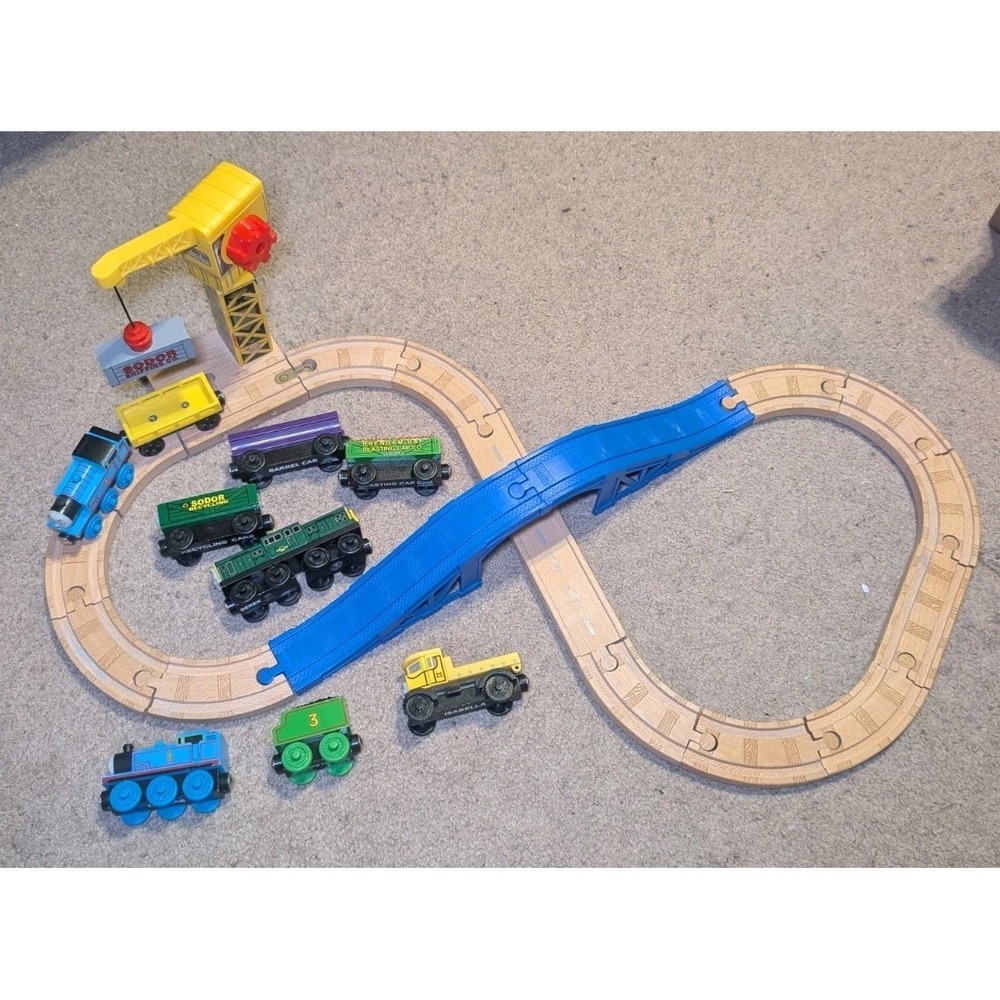 2011 Thomas & Friends Crane and Cargo Figure 8 Set Complete W/ Extras Isabella